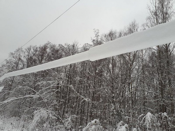 Бригады «Псковэнерго» оперативно устраняют вызванные обильным снегопадом технологические нарушения 